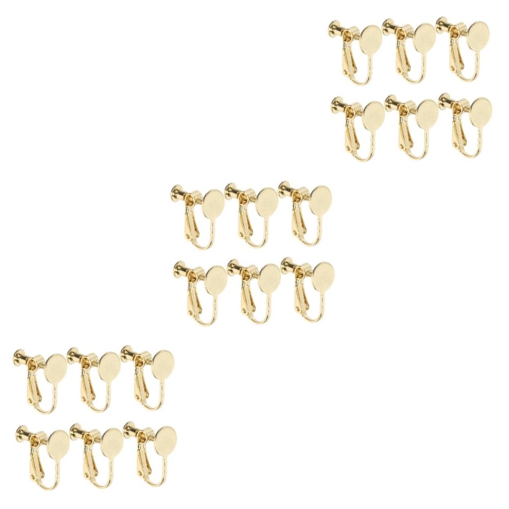 KALLORY 18pcs Cartilage Hoop Earring Clip Backs Earring Converter Backs for Sensitive Ears Jewelry Making Accessories