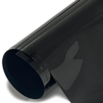 HTV4U Stretchable WeedFoil Heat Transfer Vinyl (Matte Black, 20" x 1 Yard) - Metalic Look Shine Smooth Soft Finish Heat Press Iron on Paper Film for T-Shirts