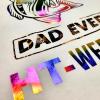 HTV4U Stretchable WeedFoil Heat Transfer Vinyl (Cherry, 20" x 3 Yards) - Metalic Look Shine Smooth Soft Finish Heat Press Iron on Paper Film for T-Shirts view 3