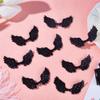 GORGECRAFT 50Pcs Black Angel Wings Patch 69 * 38mm PU Leather Embossed Mini Wings Patches Applique for DIY Craft Bag Hair Decoration Shirts Jeans Shoes Sewing Clothing Ornament Supplies view 4