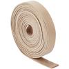 GORGECRAFT 79"/2m x 0.5"/12.5mm Cowhide Leather Strap Strips Genuine Leather String 2mm Thick Flat Leather Cord Braiding Thread Rope for Bracelets Necklace Making Keychains Boot Lace DIY Crafts, Tan view 1