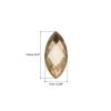 MECCANIXITY 100Pcs Acrylic Horse Eye Gems 7x15mm Flat Back Artificial Rhinestones for DIY Crafts Bead Wedding Party Face Painting Jewelry Making Champagne view 2