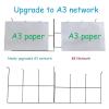Art Drying Rack for Classroom Painting Crafts, 20Tier Art Drying Rack, Foldable Easel Floor-Standing Oil Painting Board, Melaleuca Wire Mesh Rack with Pulley, Suitable for Kindergarten Art Studio ( Si view 3