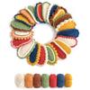 150g (3x50g) 3 Pieces of Mixed/Solid Color Crochet Knitting and Handicraft Yarn in Bulk, Fluffy and Soft, Worsted 100% Acrylic Yarn (Carbon Black) view 3