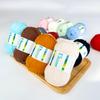 150g (3x50g) 3 Pieces of Mixed/Solid Color Crochet Knitting and Handicraft Yarn in Bulk, Fluffy and Soft, Worsted 100% Acrylic Yarn (Carbon Black) view 4