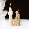Sculpted Mother and Child Candle Mold Mom Carving Silicone Mold for Soap Soy Wax Epoxy Resin DIY Handcraft Party Dinner Decoration Mother's Day Birthday Gift (Seated) view 4