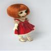 JD765 5-6inch 1/8 OB11 Short Mid Parting Round Bobo Cut Synthetic Mohair BJD Doll Wigs (Carrot) view 2