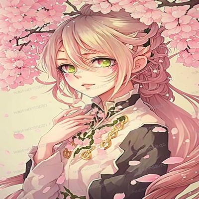 RMSGOZO 5D Anime Diamond Painting Kits - Japanese Cherry Blossom Girl Diamond Painting, Full Circle Fine Rhinestone Embroidery Kit for Adults Kids, for Wall Decor Club Decor 8X12 Inch
