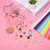 Amosfun Diy Origami Star Paper Jar Set 540 Sheets Strips Glass Wishing Bottle for Birthday Present view 3