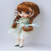 Jusuns JD624 10-11inch Complex Double French Braids Synthetic Mohair BJD Doll Wigs (L.t Carrot) view 3