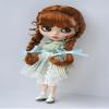 Jusuns JD624 10-11inch Complex Double French Braids Synthetic Mohair BJD Doll Wigs (L.t Carrot) view 4