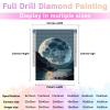 Directo Diamond Painting Kits for Adults,The River and The Full Moon 5D DIY Diamond Art Kits Full Drill Diamond for Gift Wall Decor Gem Arts Beautiful Moon 16 * 20inch view 3