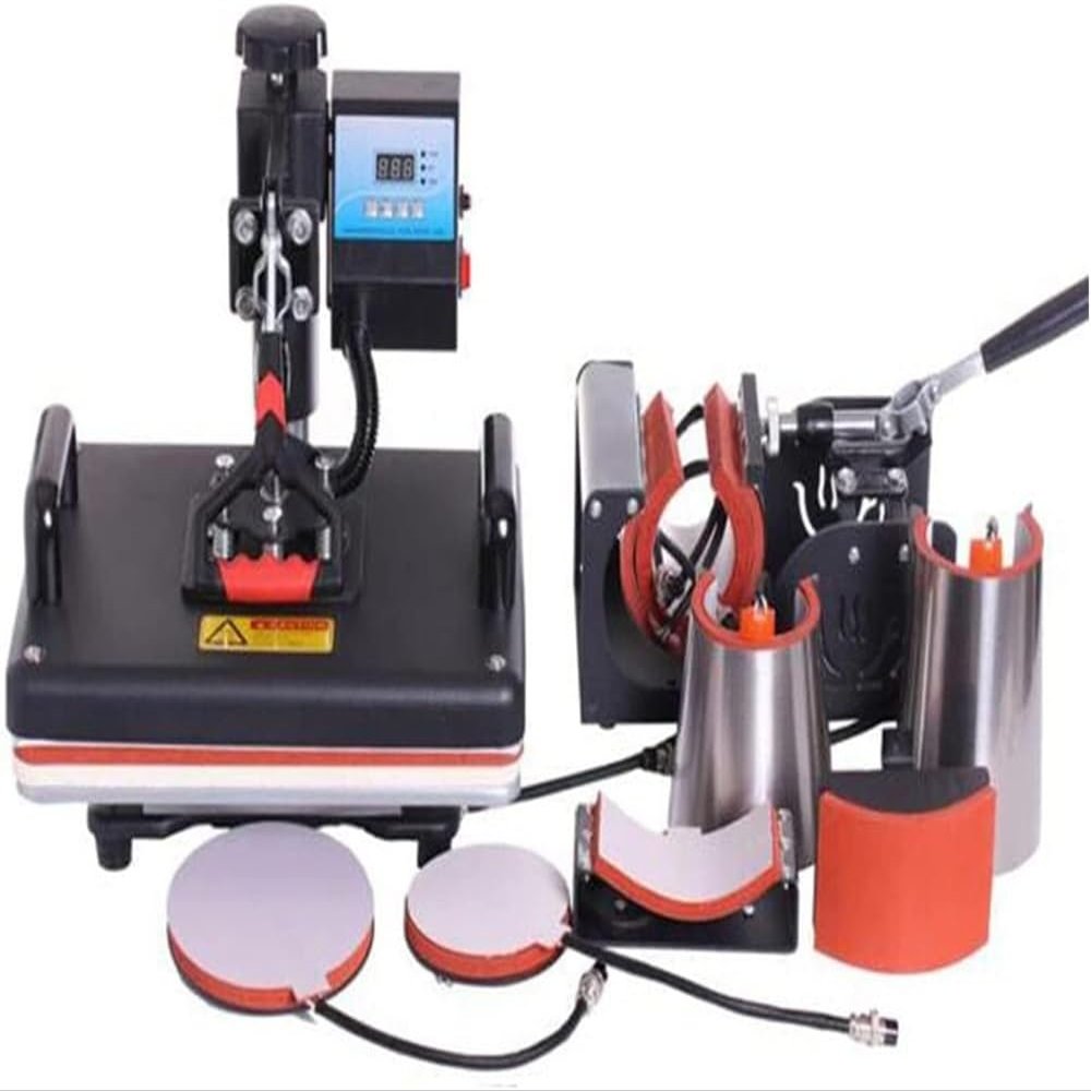 CHIPEL Heat Press Machine8 in 1 Heat Press Machine, 30X 38Cm Heat Transfer Machine with Professional Swing Arm, Digital Sublimation for T-Shirt, Mug, Hat, Plate, Cap