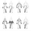 McCall's M8470OS Plush Animals Sewing Pattern Packet, Design Code M8470, One Size Each view 3