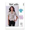 McCall's M8451K5 Misses' Vest Style Tops Sewing Pattern Packet, Design Code M8451, Sizes 8-10-12-14-16 view 1