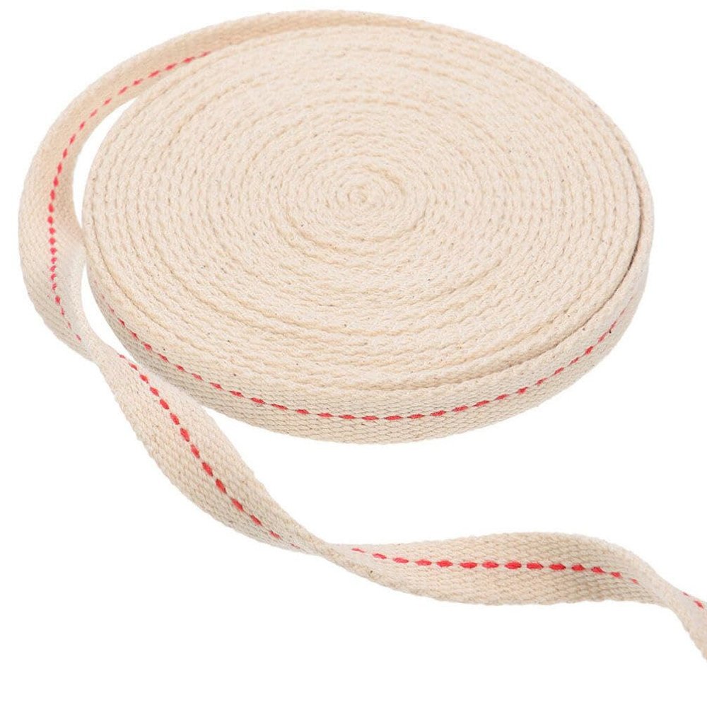 Kichvoe 1roll Cotton Wick for Oil Lamps Replaceable Kerosene Burner Wick for Temple Use Wide Cotton Core for Bright Flame Compatible Various Oil Lanterns