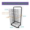 REMYSAOS Art Drying Rack Artwork Storage Display Rack 25 Tier Art Drying Rack Easel - Metal Painted Book Display Rack, Educational Products - Great for Schools and Nurseries, Space Saving Shelves view 2