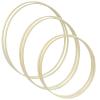 Unlorspy 6Pcs Wooden Bamboo Floral Hoops, 3 Sizes Macrame Hoop Set Craft Bamboo Rings for DIY Making Wedding, Christmas Wall Hanging and Dream Catcher(8/10/12 inch) view 1