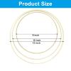 Unlorspy 6Pcs Wooden Bamboo Floral Hoops, 3 Sizes Macrame Hoop Set Craft Bamboo Rings for DIY Making Wedding, Christmas Wall Hanging and Dream Catcher(8/10/12 inch) view 2