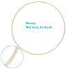 Unlorspy 6Pcs Wooden Bamboo Floral Hoops, 3 Sizes Macrame Hoop Set Craft Bamboo Rings for DIY Making Wedding, Christmas Wall Hanging and Dream Catcher(8/10/12 inch) view 4