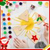 GlikCeil 6 Set Christmas Wooden Gnome Decoration Blank Wood Ready to Paint Your Own Gnome Decor Christmas DIY Craft for Fireplace Table Decor Xmas Party Supplies with Brush Palette view 3