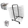Art Drying Rack for Classroom Paint Drying Rack, Sided Wire Drying Shelf, Mobile Wide Art Drying Rack for Classrooms, Stackable Metal Stainless Steel Art Rack, Painting Drying Rack with Wheels ( Size view 1