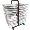 Art Drying Rack for Classroom Paint Drying Rack, Sided Wire Drying Shelf, Mobile Wide Art Drying Rack for Classrooms, Stackable Metal Stainless Steel Art Rack, Painting Drying Rack with Wheels ( Size view 3