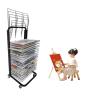 School Art Drying Racks, Painting Stand, Mobile Paint Drying Rack - Art Drying Rack, Solid Metal Artwork Storage Display Rack, Functional & Mobile Paint Drying Rack, Stack Rack for Painting, Drawings, view 1