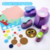QISUO 38mm Craft Hole Circle Punch Handmade Scrapbook Paper Puncher Different Size of Scrapbooking Punches Crafting Designs for Office Supplies Card Making DIY Albums Photos view 4