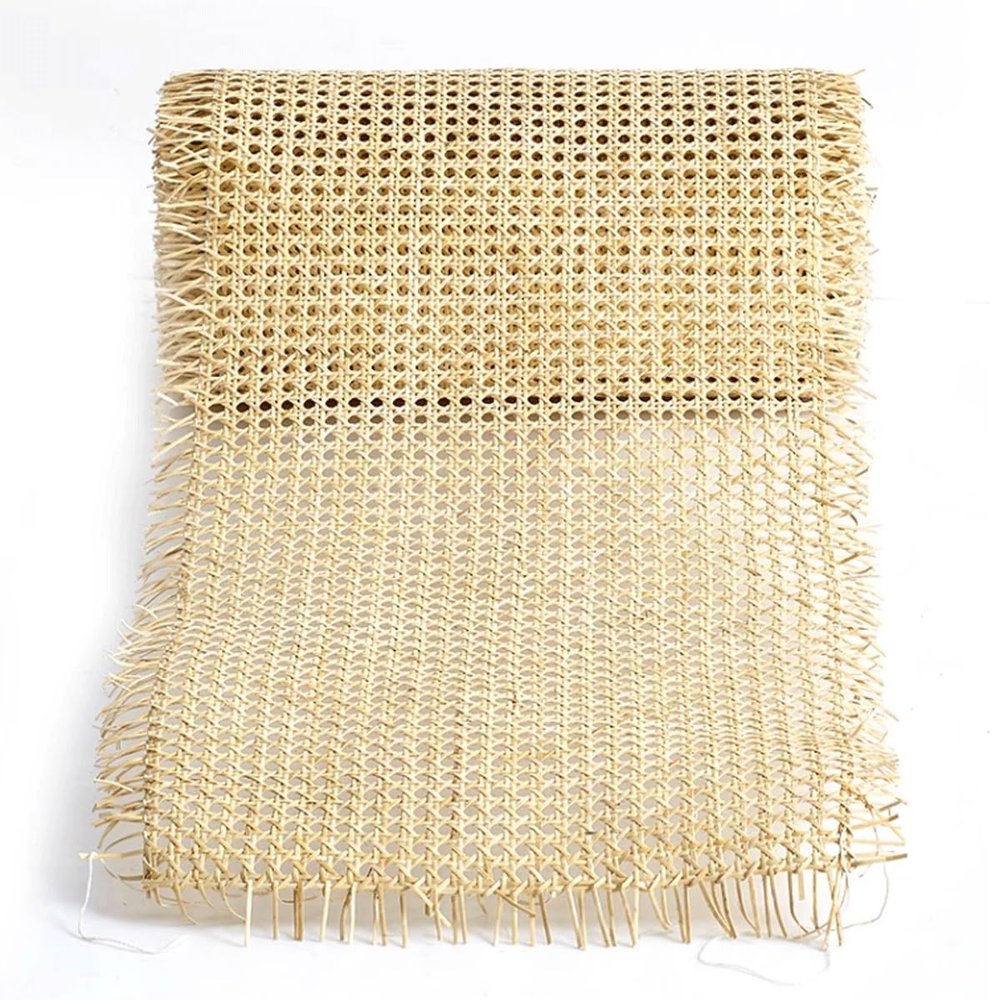 Natural Rattan Webbing Cane Rattan Webbing Roll Woven Open Rattan Mesh Natural Rattan Webbing for Caning Projects Star Anise Wide Rattan for DIY Crafts Cabinet Chair Furniture (Size : 0.6m x 1m)