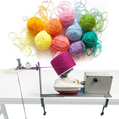 Roboraty 12V Automatic Yarn Ball Winder, Electric Knitting Reel Yarn, Adjustable Speed and Low Noise, for Metal Yarn, Wool, String, Nylon Yarn Ball Wind,150g
