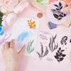 CRASPIRE Plants Clear Stamps Leaves Words Reusable Retro Transparent Silicone Stamp Seals for Journaling Card Making DIY Scrapbooking Photo Album Decorative Film Frame view 3