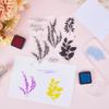 CRASPIRE Plants Clear Stamps Leaves Words Reusable Retro Transparent Silicone Stamp Seals for Journaling Card Making DIY Scrapbooking Photo Album Decorative Film Frame view 4