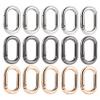 HLTOO 15PCS Spring Claps Connector, Metal Jewelry Clasps, Snap Hooks Clip Buckle, for Bags, Purses, Keychains, 3 Colors view 1