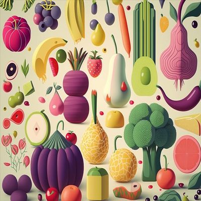 Directo Diamond Painting Kits for Adults,Fruit Collection 5D DIY Diamond Art Kits Full Drill Diamond for Gift Wall Decor Gem Arts Wonderful Food 16 * 20inch