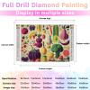 Directo Diamond Painting Kits for Adults,Fruit Collection 5D DIY Diamond Art Kits Full Drill Diamond for Gift Wall Decor Gem Arts Wonderful Food 16 * 20inch view 3