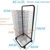 Art Drying Rack Flexible Shelves Mobile Cart Mobile Metal Art Storage Rack, Art Organizer for Kids, Art Studio Organization and Storage, Artwork Tabletop Storage, Sturdy Paint Drying Rack with Lockabl view 2