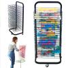 Art Drying Rack Painting Craft Artwork Canvas Storage, Metal Art Drying Rack - Artwork Storage Display Rack, Art Drying Rack for Classroom, 25 Removable Shelves, Functional & Mobile Paint Drying Rack, view 1