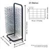 Art Drying Rack Painting Craft Artwork Canvas Storage, Metal Art Drying Rack - Artwork Storage Display Rack, Art Drying Rack for Classroom, 25 Removable Shelves, Functional & Mobile Paint Drying Rack, view 2