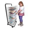 School Art Drying Racks, Painting Stand, for Classrooms, Painting Drying Rack Art Organizer for Kids, Metal Artwork Storage Display Rack with Wheels for Schools and Art Clubs, Black Powder Coated ( Si view 3