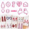 Keoker Valentines Day Polymer Clay Cutters, 10 Shapes, for Earrings Making, Small, Unique, Holidays, Adult view 1