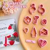 Keoker Valentines Day Polymer Clay Cutters, 10 Shapes, for Earrings Making, Small, Unique, Holidays, Adult view 3