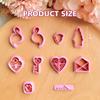 Keoker Valentines Day Polymer Clay Cutters, 10 Shapes, for Earrings Making, Small, Unique, Holidays, Adult view 4