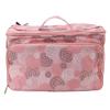 Knitting Bag, Yarn Tote Organizer with Divider Large Crochet Bag Knitting Bags and Tote Organizer Traveling Crochet Bags for Crochet Hooks, Pink view 1