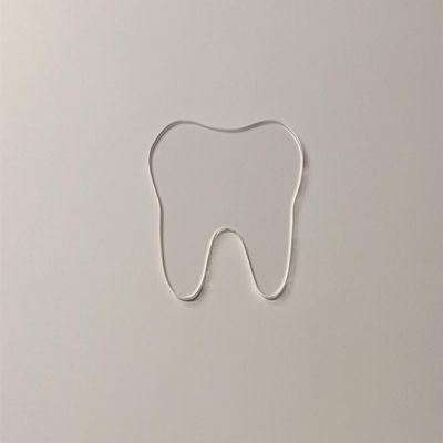 Set of 10 Tooth Shaped Clear Acrylic Blanks,Tooth Craft Shape Without Hole,DIY Acrylic Blank for Crafts,Badge Reels,Tooth,Dentist(3'')