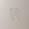 Set of 10 Tooth Shaped Clear Acrylic Blanks,Tooth Craft Shape Without Hole,DIY Acrylic Blank for Crafts,Badge Reels,Tooth,Dentist(3'') view 1