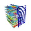 Art Drying Rack Painting Craft Artwork Canvas Storage, 16Tier Art Drying Rack - Sturdy Metal Art Rack, Art Cart with Swivel Wheels Perfect for Classroom Art Studios and Home Use Multifunctional Drawin view 1