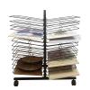 Art Drying Rack Mobile Metal Art Storage Rack Drying Racks,Art Studios Double Sided Wire Drying Shelf Metal Artwork Storage Display Rack Art Drying Rack with Wheels for Classrooms, Schools and Art Clu view 1