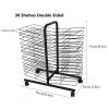 Art Drying Rack Mobile Metal Art Storage Rack Drying Racks,Art Studios Double Sided Wire Drying Shelf Metal Artwork Storage Display Rack Art Drying Rack with Wheels for Classrooms, Schools and Art Clu view 2