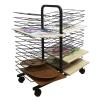 Art Drying Rack Mobile Metal Art Storage Rack Drying Racks,Art Studios Double Sided Wire Drying Shelf Metal Artwork Storage Display Rack Art Drying Rack with Wheels for Classrooms, Schools and Art Clu view 3